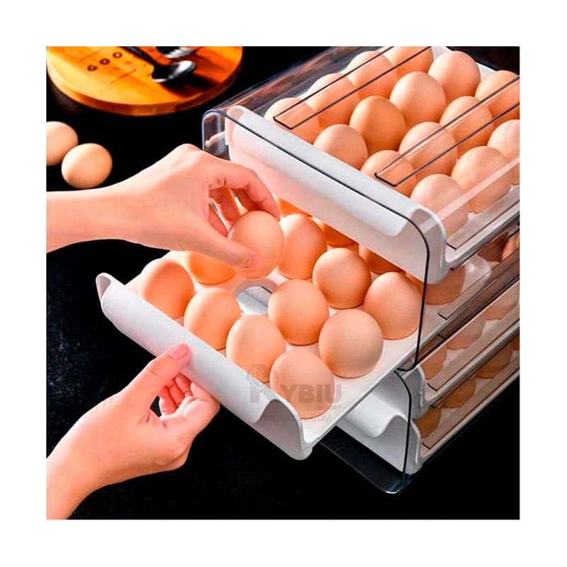 GENERICO - Huevera Para Refrigerador Blanco.