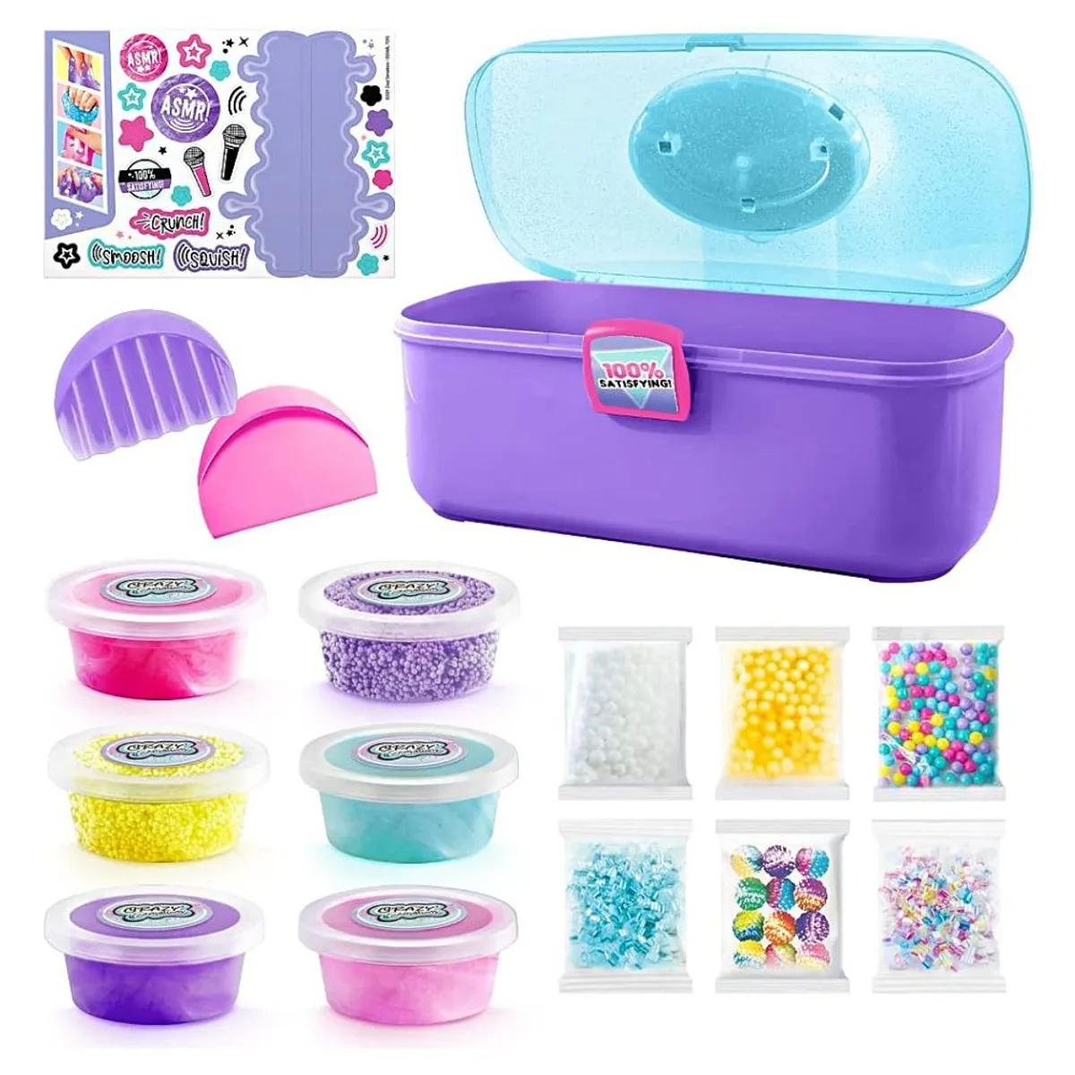 CANAL TOYS - Slime Mix ASMR Satisfying Maletín con accesorios.