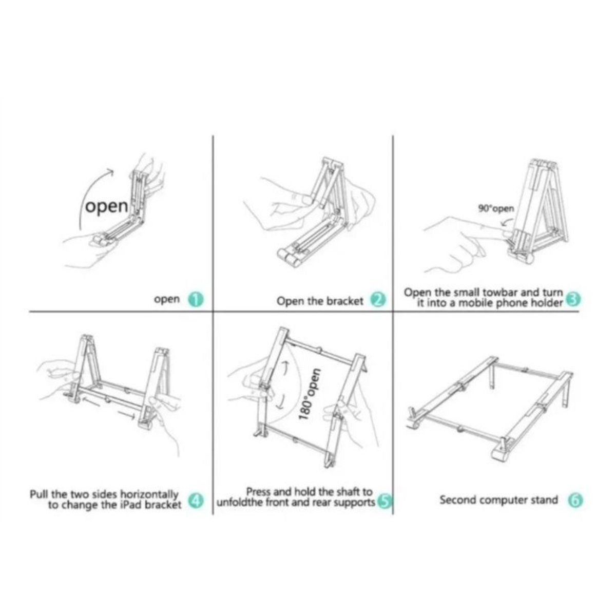 GENERICO - Soporte plegable para tablet laptop