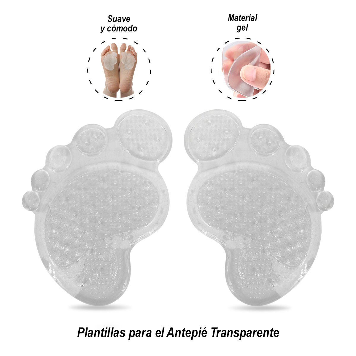 GENERICO - Plantillas para el Antepié Transparente
