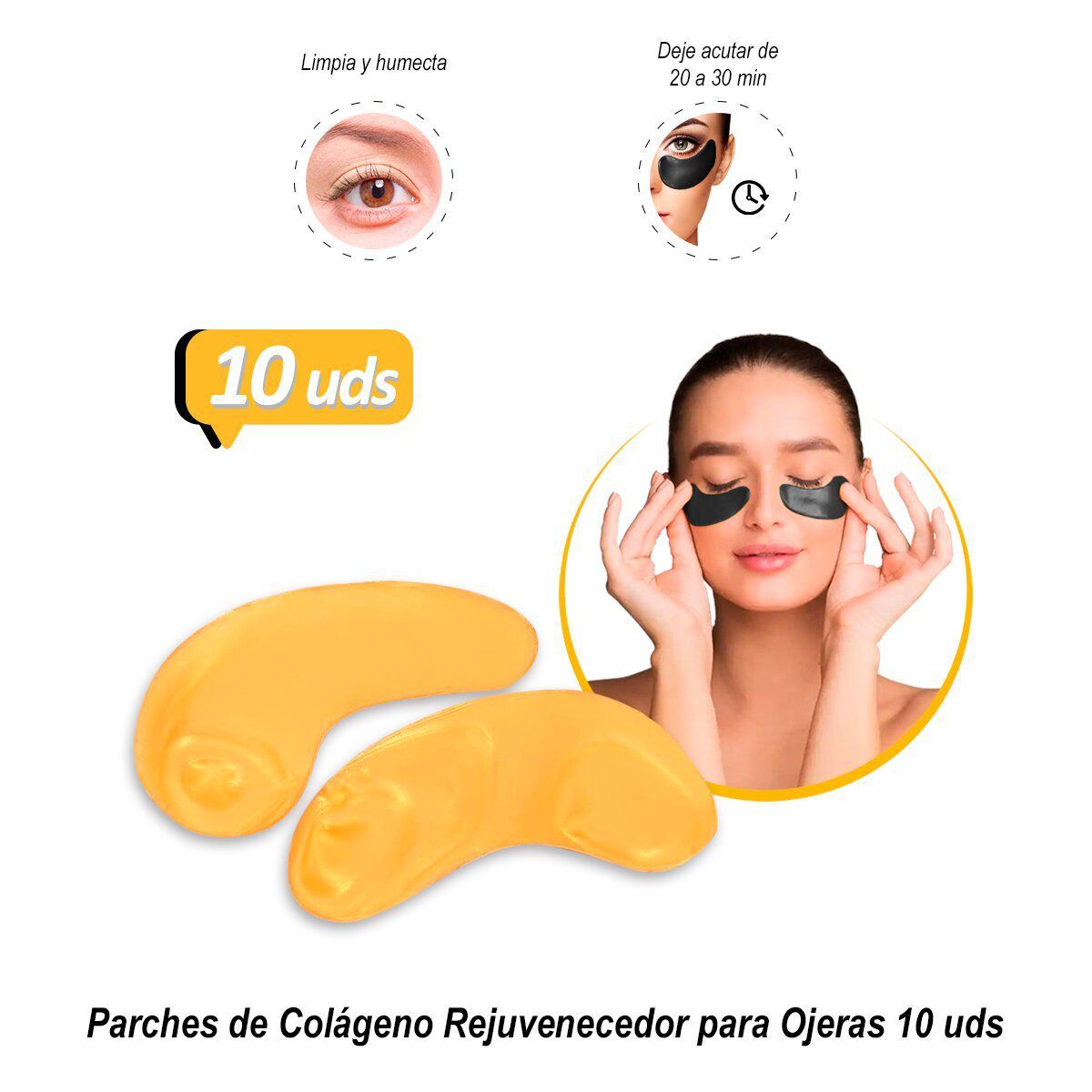 SASARU - Parches de Colágeno para Ojeras 10 uds.