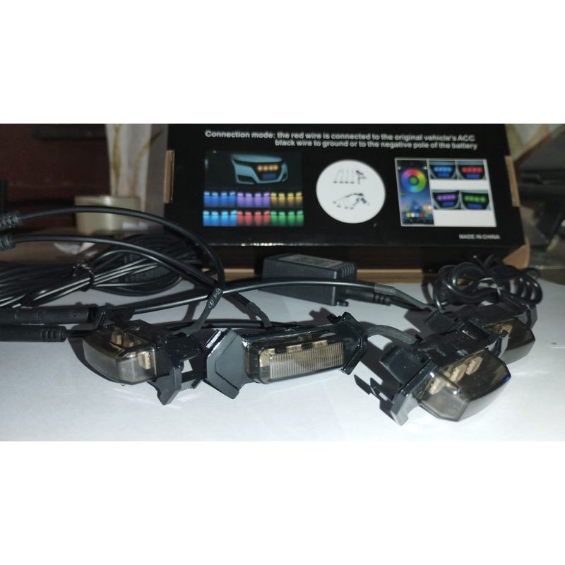 GENERICO - Luces LED para mascara de carro multicolor  SMOKE