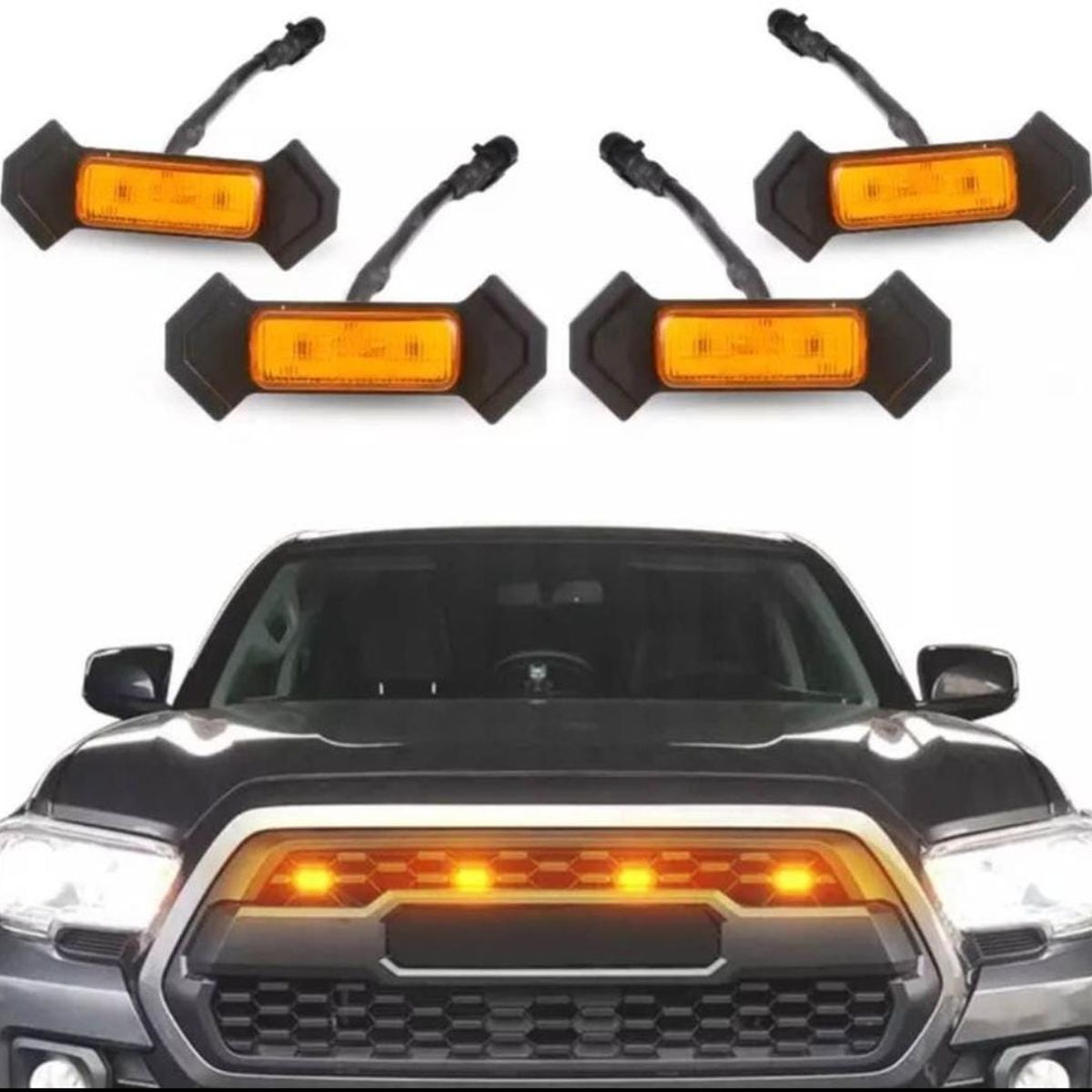 GENERICO - Luces LED para mascara de carro multicolor  SMOKE