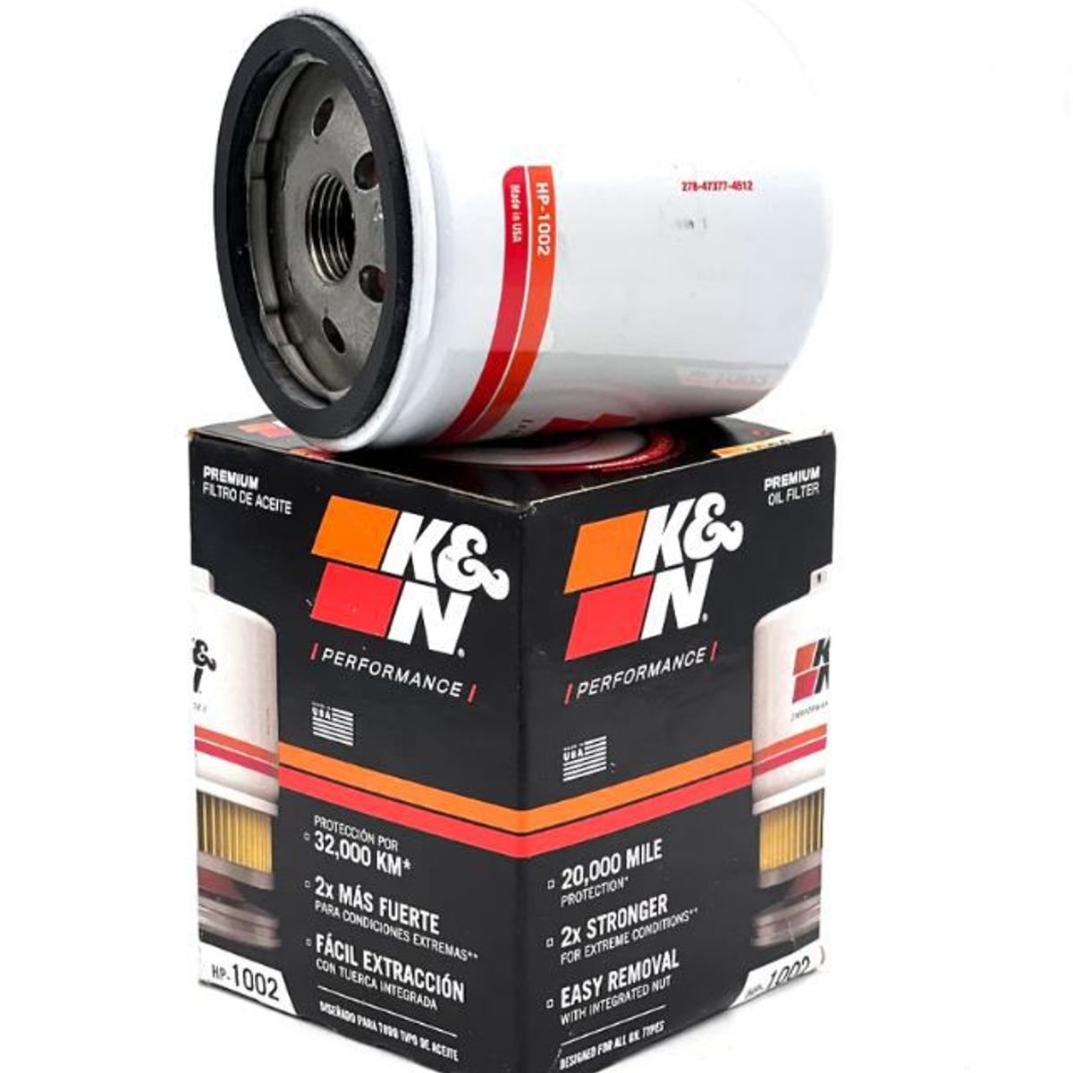 K&N - FILTRO DE ACEITE KN HP-1002