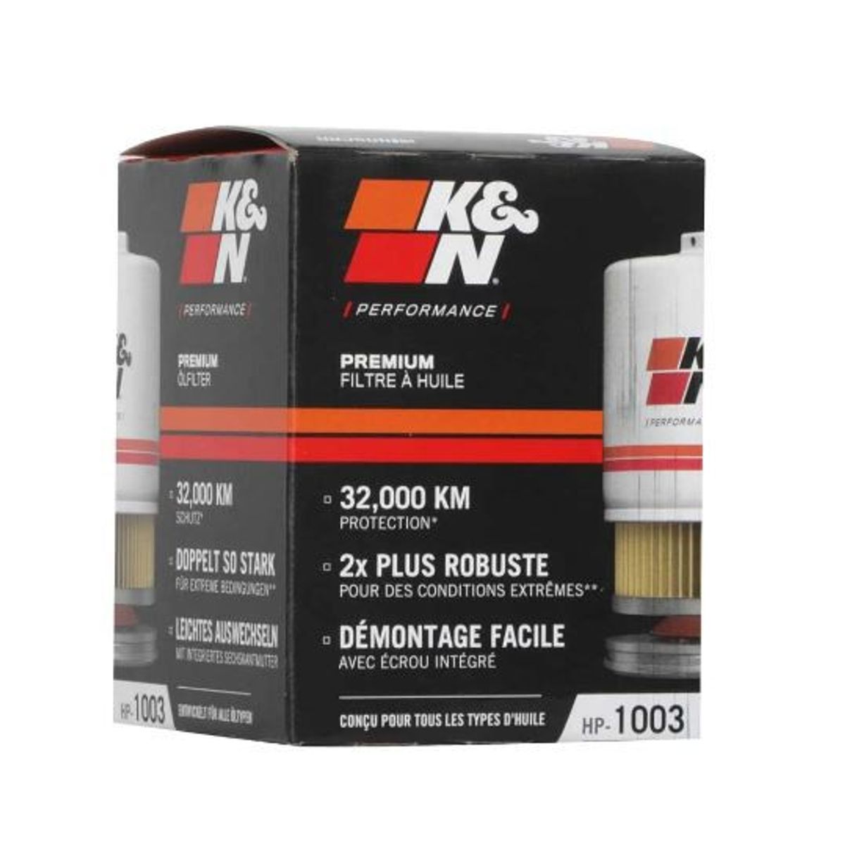 K&N - FILTRO DE ACEITE KN HP-1003