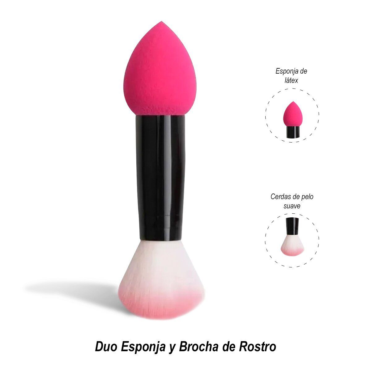 GENERICO - Duo Esponja y Brocha de Rostro