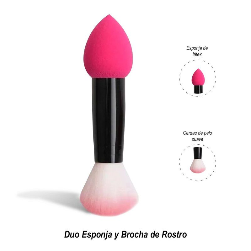 GENERICO - Duo Esponja y Brocha de Rostro