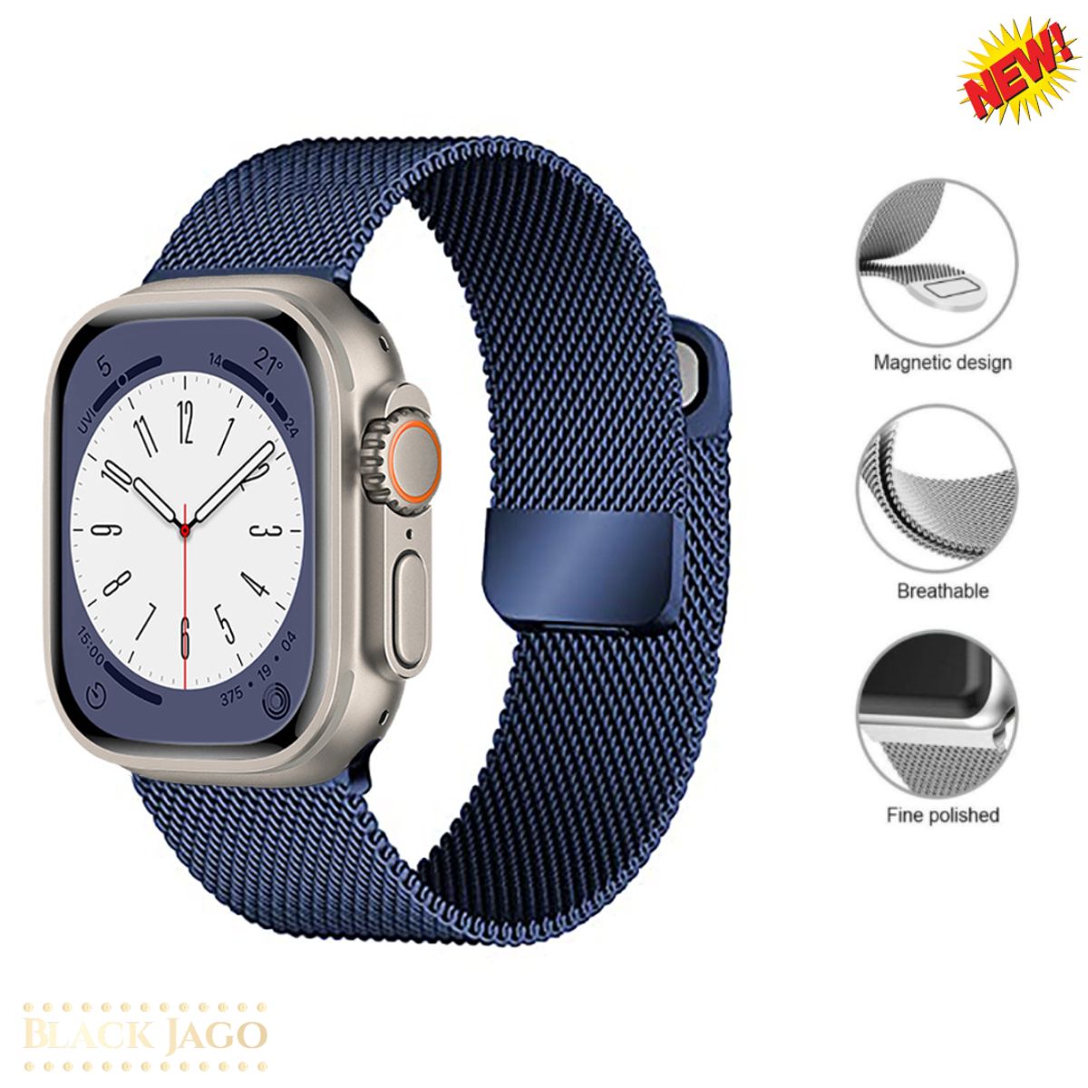 GENERICO - Correa Metalica Imantada Milanesse Watch Ultra SmartWatch I8