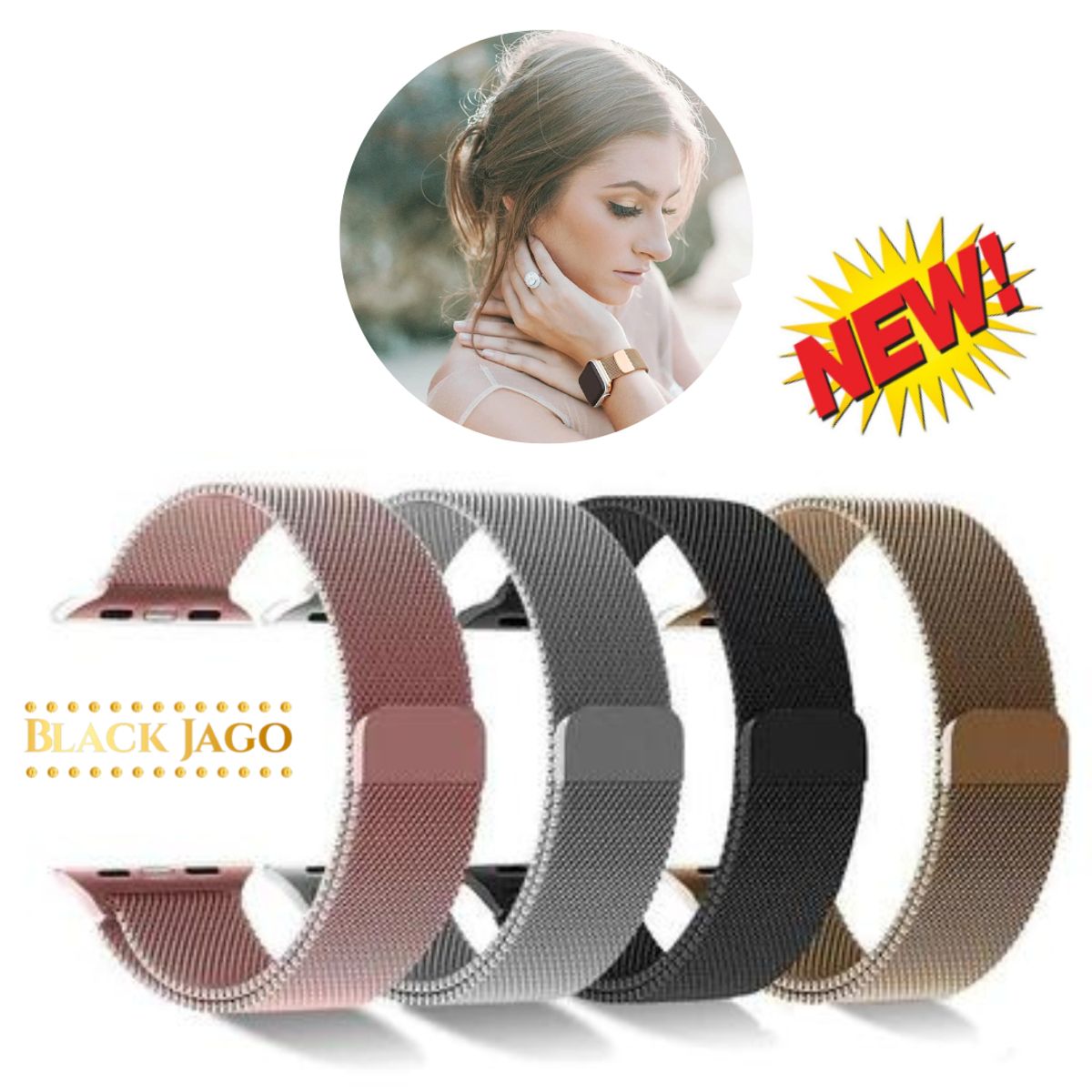 GENERICO - Correa Metalica Imantada Milanesse Watch Ultra SmartWatch I8