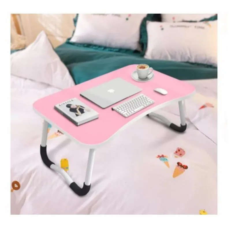 GENERICO - Mesa de laptop plegable ranura de tablet posavaso - rosado