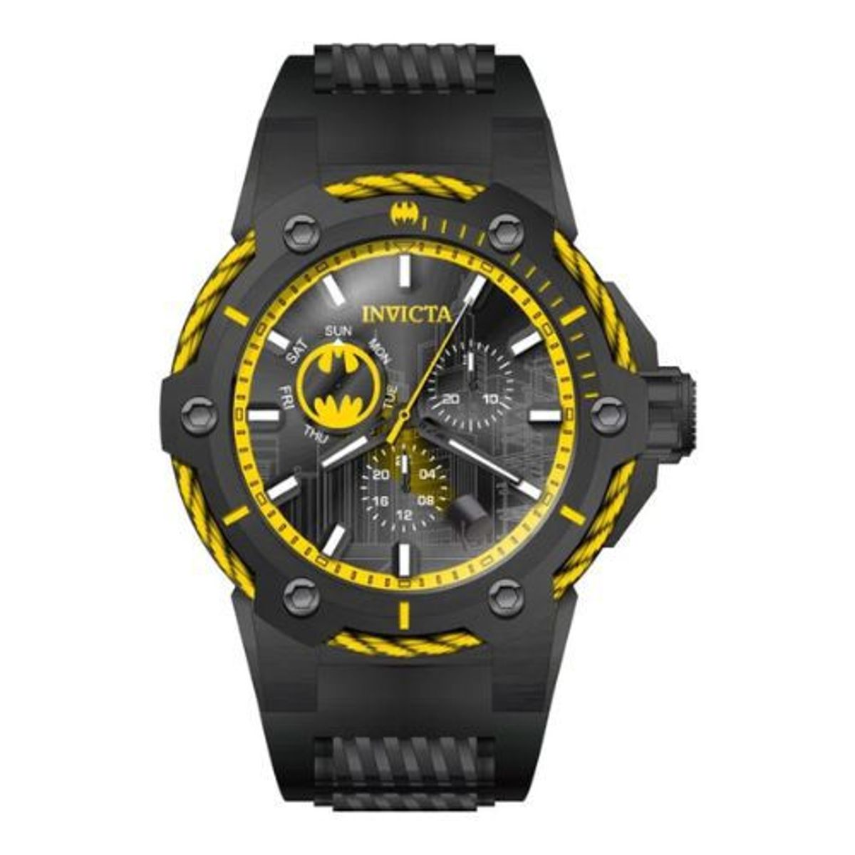 INVICTA - Reloj Invicta Batman Marvel Acero y Silicona Negro  41173
