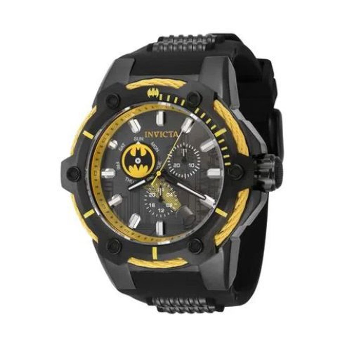 INVICTA - Reloj Invicta Batman Marvel Acero y Silicona Negro  41173