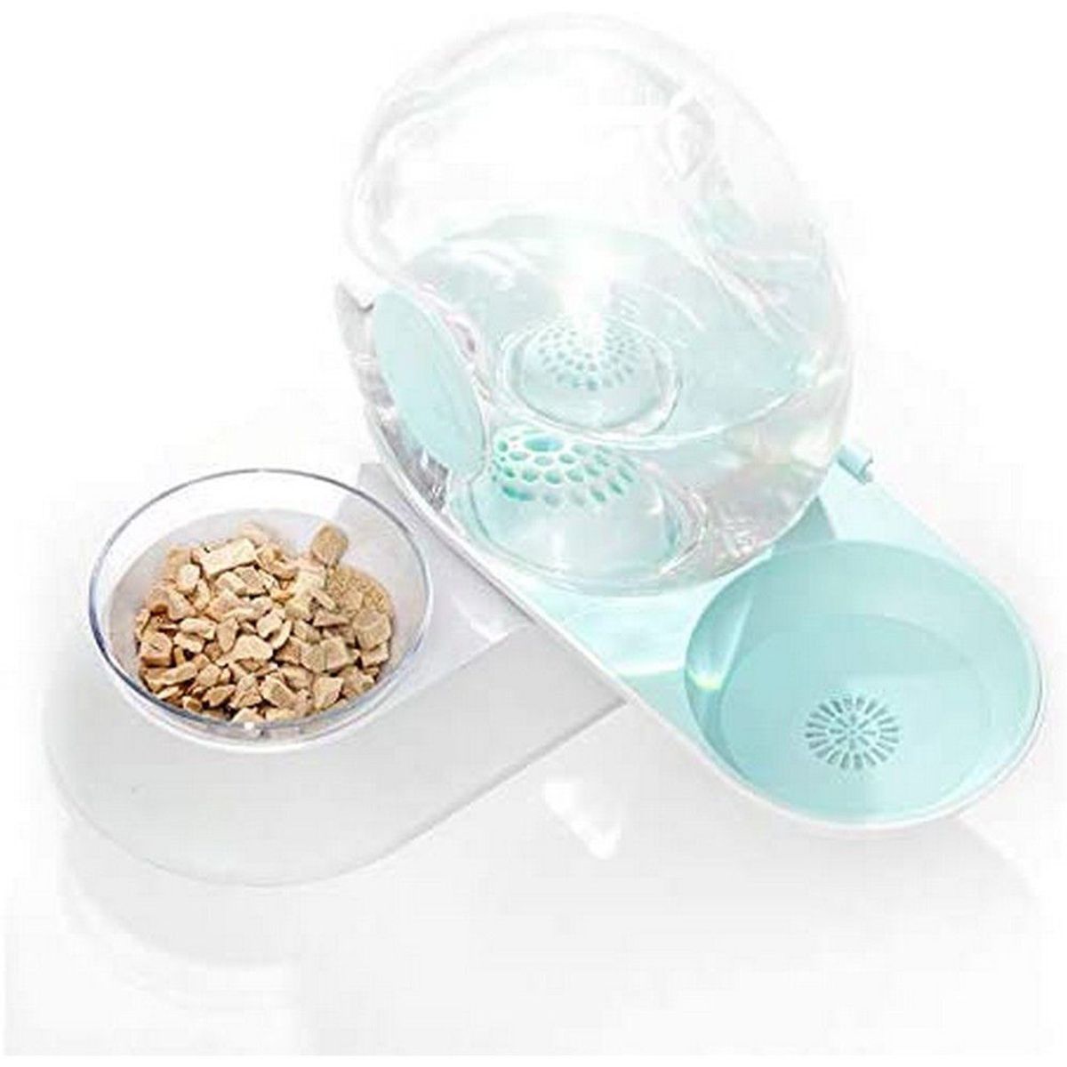 GENERICO - Mascotas - Comedero y Bebedero en forma de caracol Verde