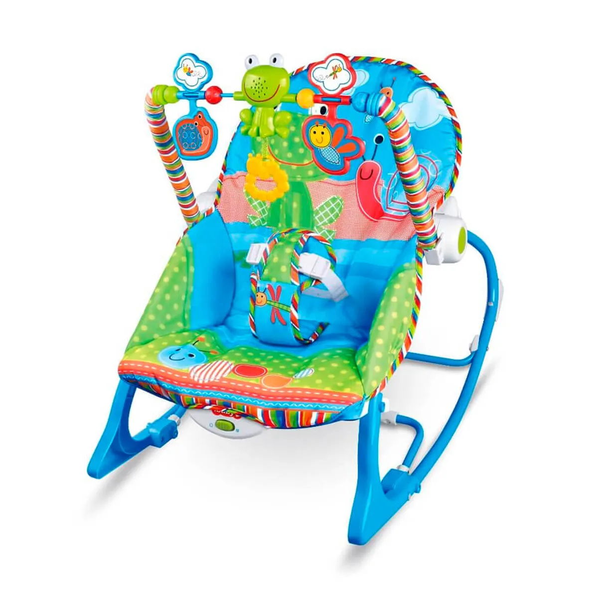 GENERICO - SILLA MECEDORA MUSICAL EN  AZUL