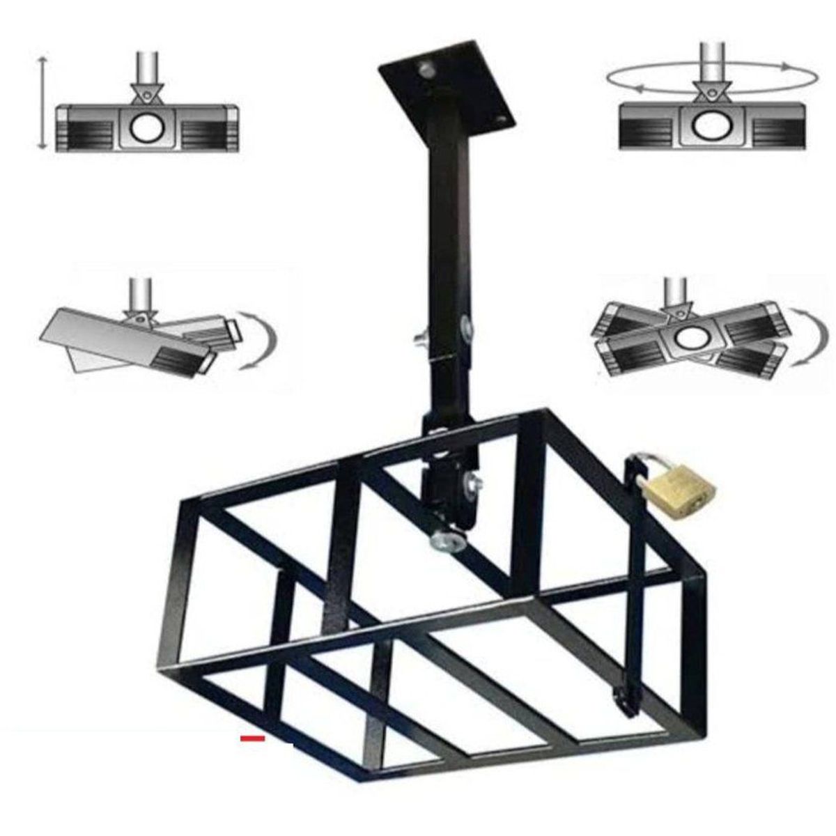 GENERICO - Rack Para Proyector de Techo Jaula Antirrobo