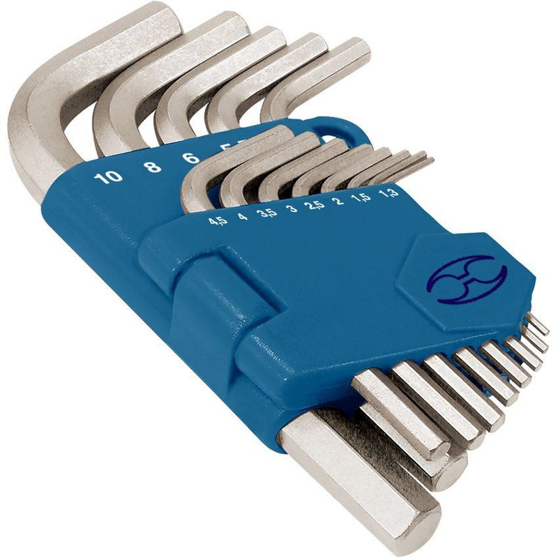 TRUPER - Juego Llaves Allen x 13 pzas en milímetros Truper 15542 - Cromado