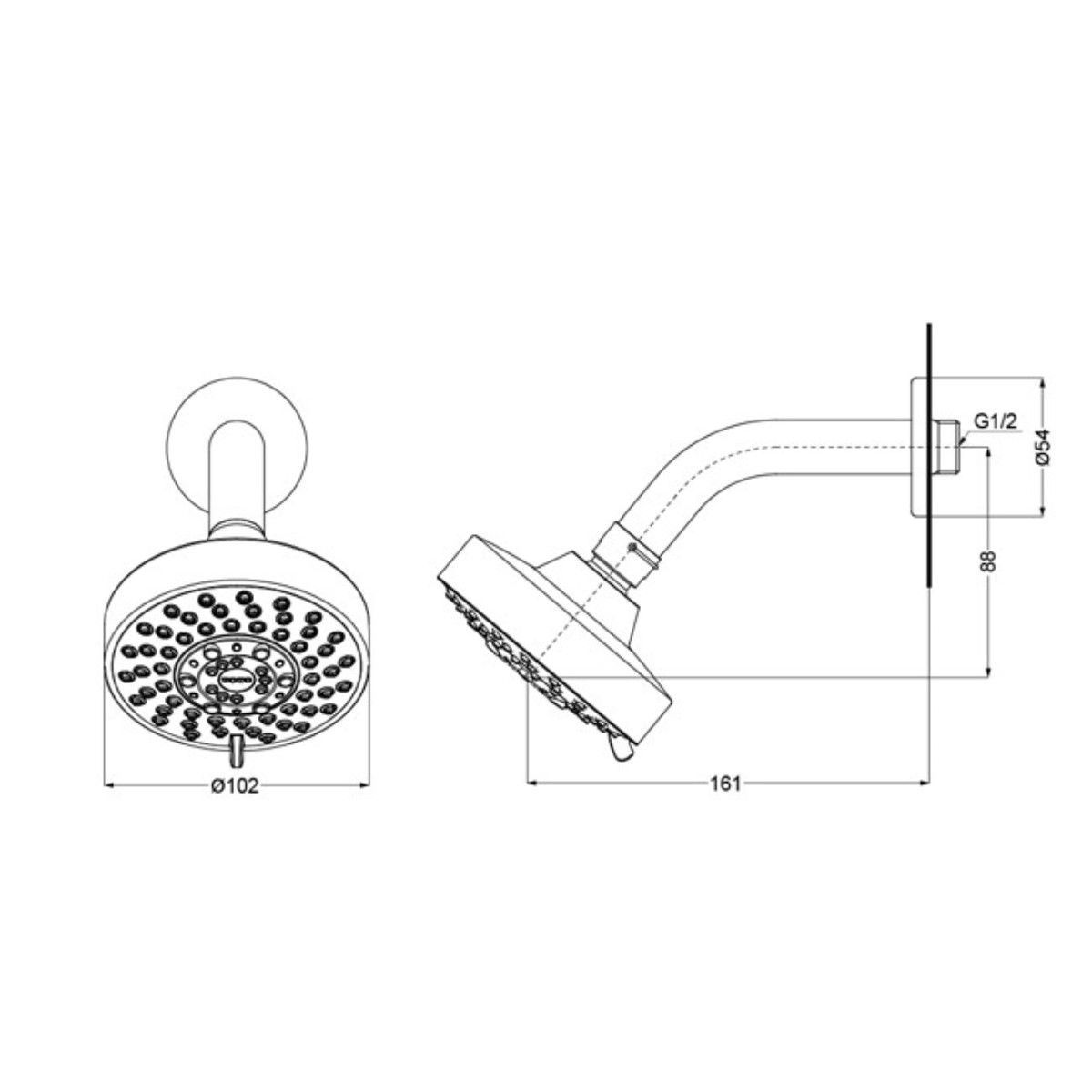 TOTO - Roseta de ducha modelo Modern marca TOTO