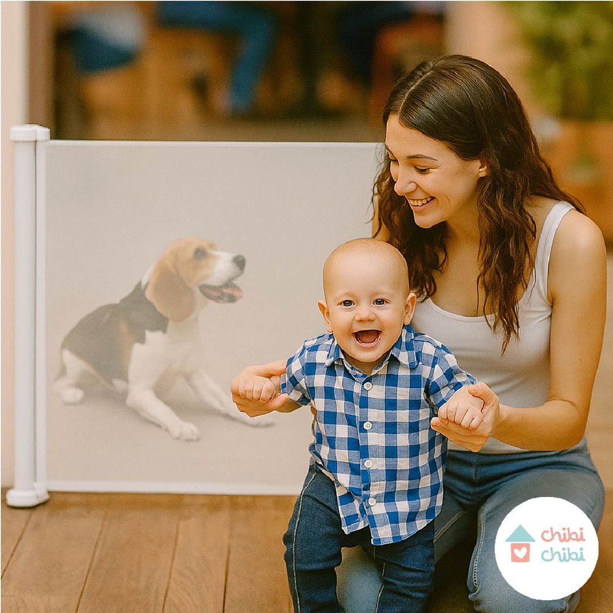 CHIBI CHIBI - Puerta de seguridad corrediza - Blanco