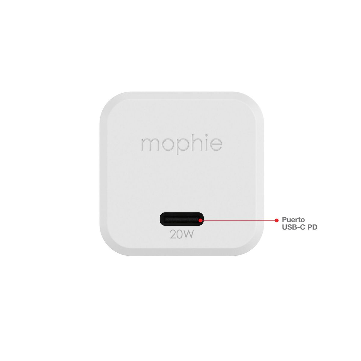 MOPHIE - Cargador de Pared mophie USB-C de carga rápida GaN hasta 20W