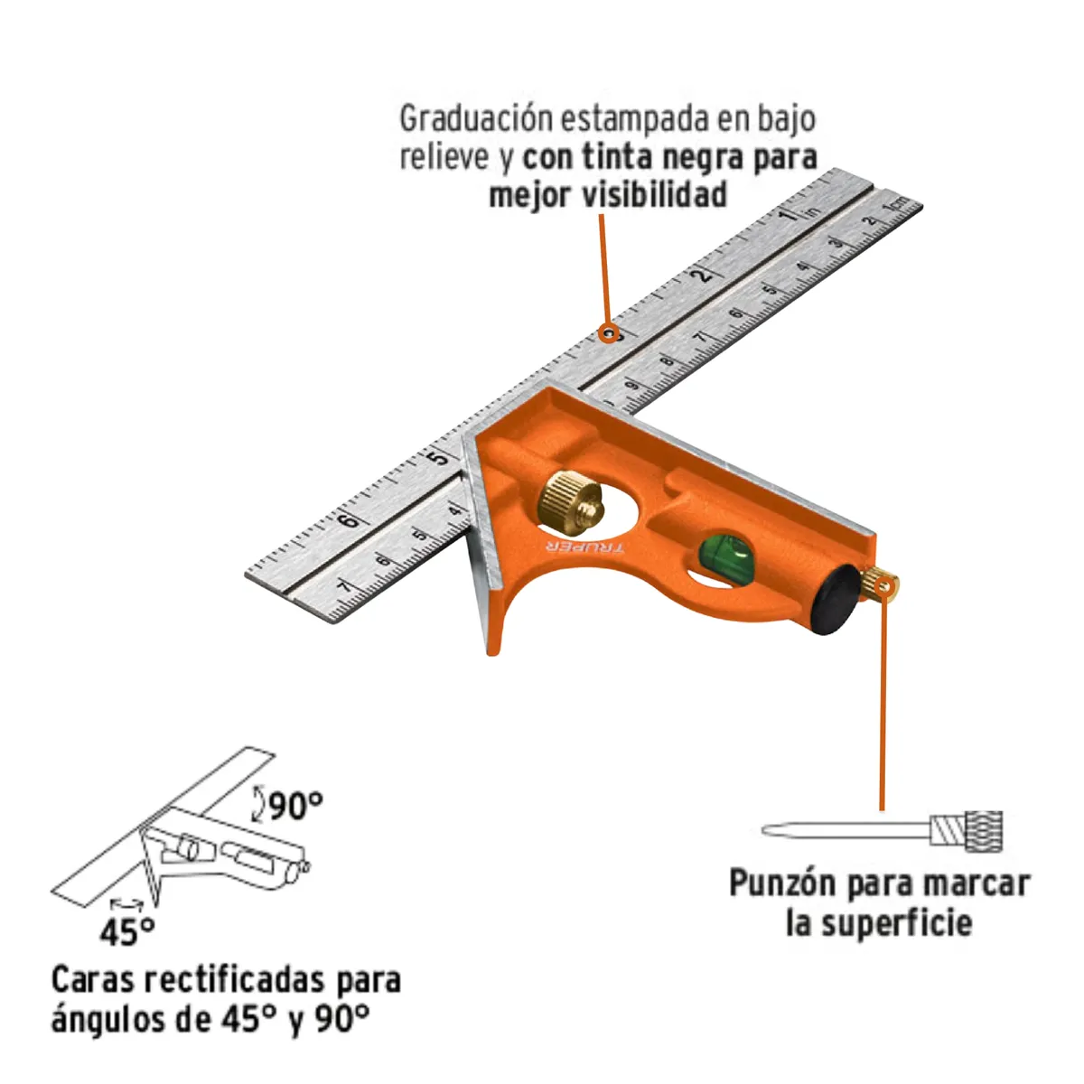 TRUPER - Escuadra de combinacion 12 - truper