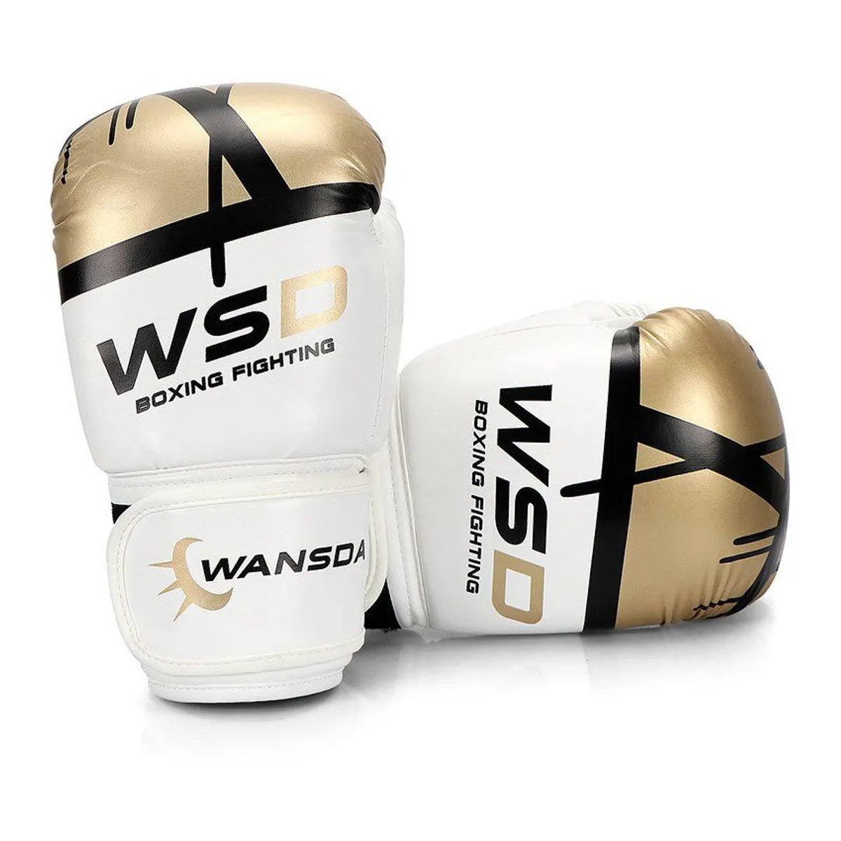 RUNNING SPORT PERU - Guantes de Box 8oz para Niños BlancoDorado