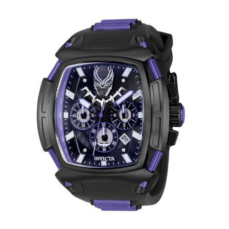 INVICTA - Reloj Invicta Marvel Pantera Negra 37612 Negro Púrpura