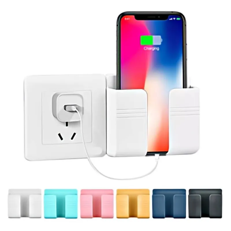 SM - Porta Celular Para Pared con Adhesivo Soporte de Carga Pared