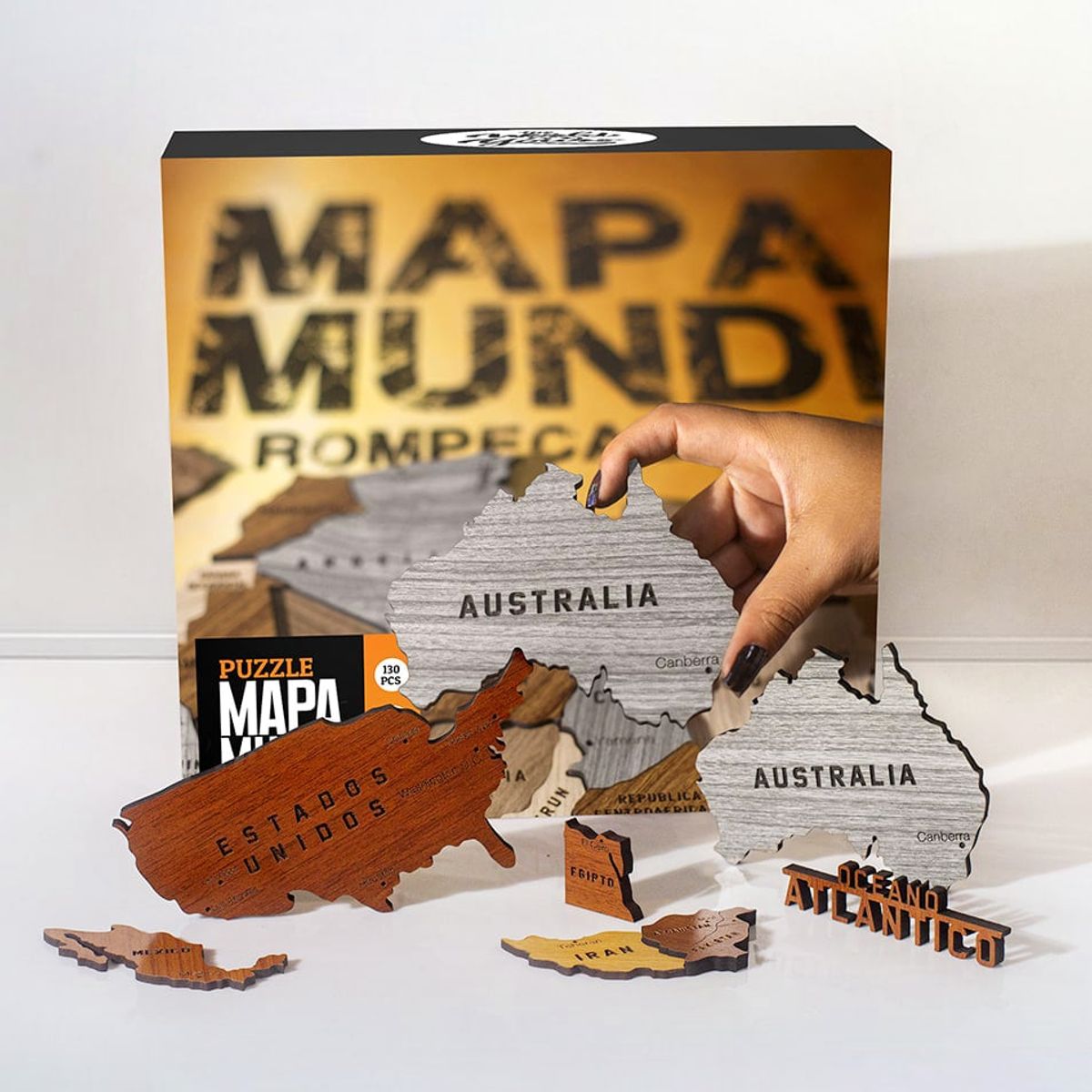 A ANUARIOS EXCLUSIVOS - Rompecabeza de madera MAPA MUNDI