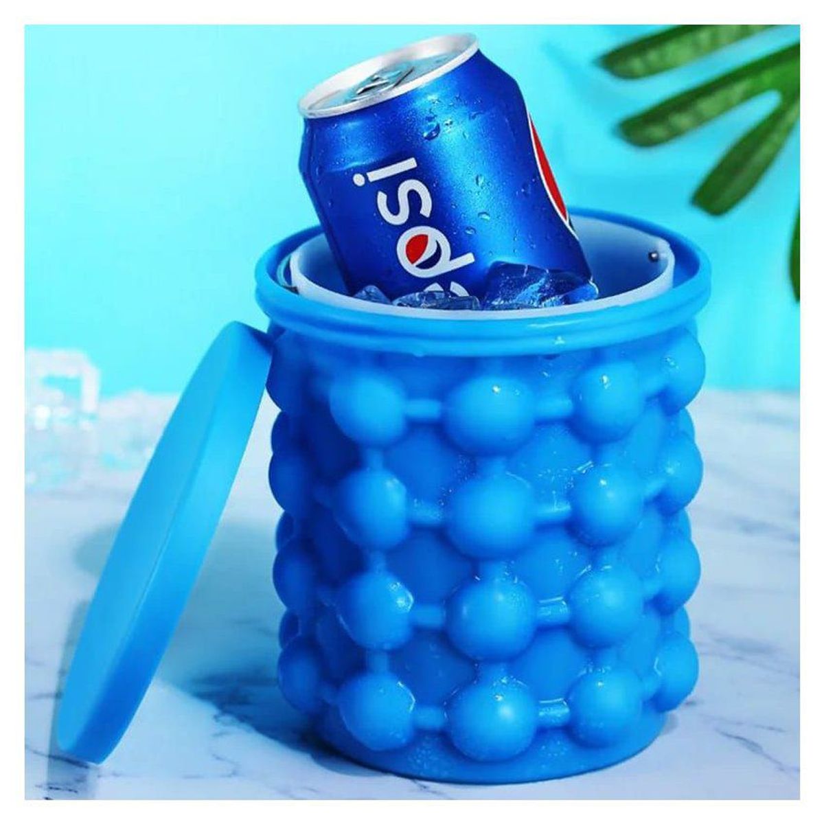 ELMEJORPRECIO - Hielera de silicona portátil para botellas o bebidas