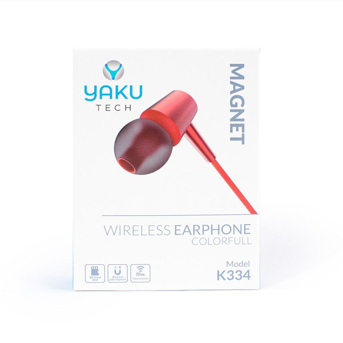 YAKUTECH - Audífonos Bluetooth K334 Yaku Tech Rojo