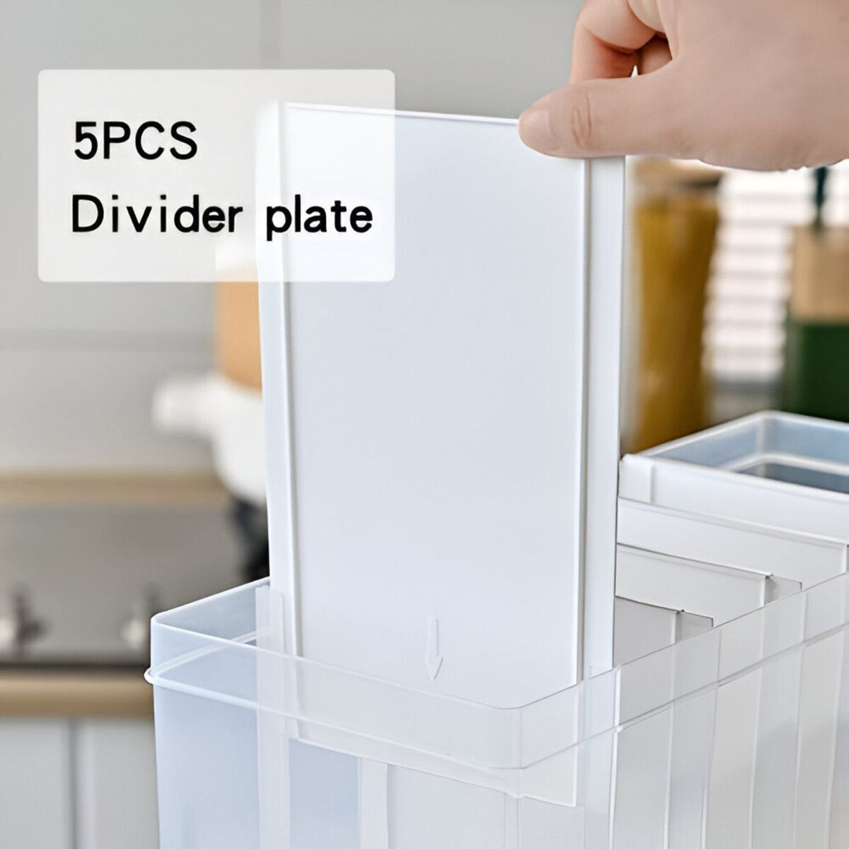 ELMEJORPRECIO - Organizador Dispensador De Arroz Menestras 6 Divisiones