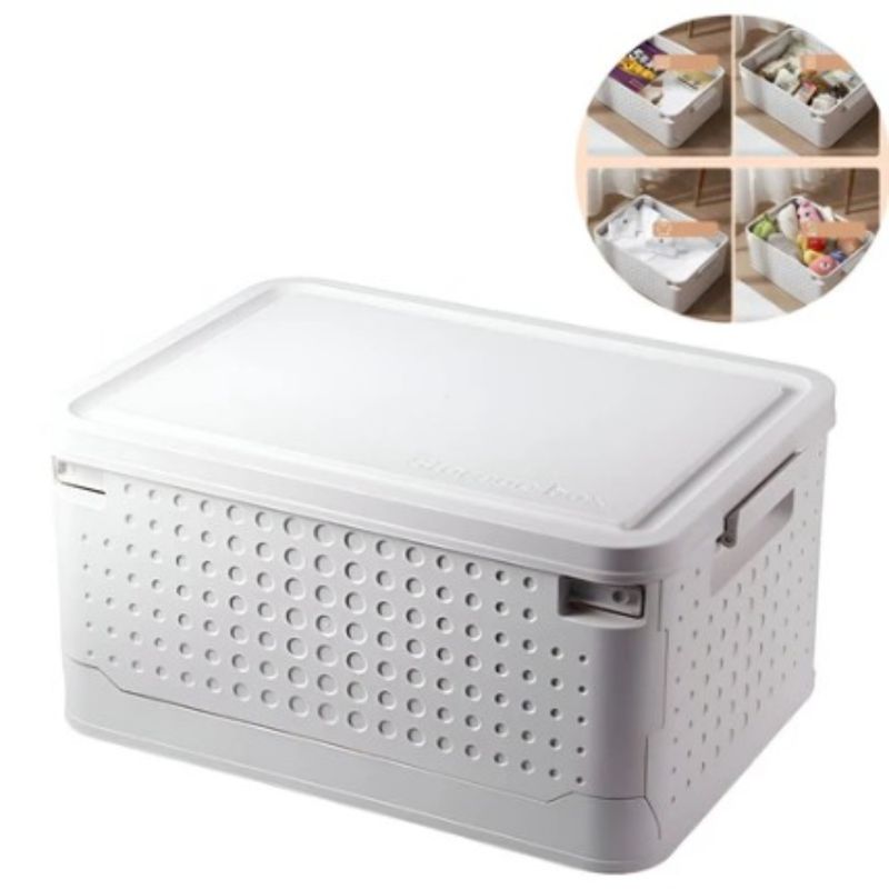 ELMEJORPRECIO - Caja Plegable Organizador Multiuso Blanco
