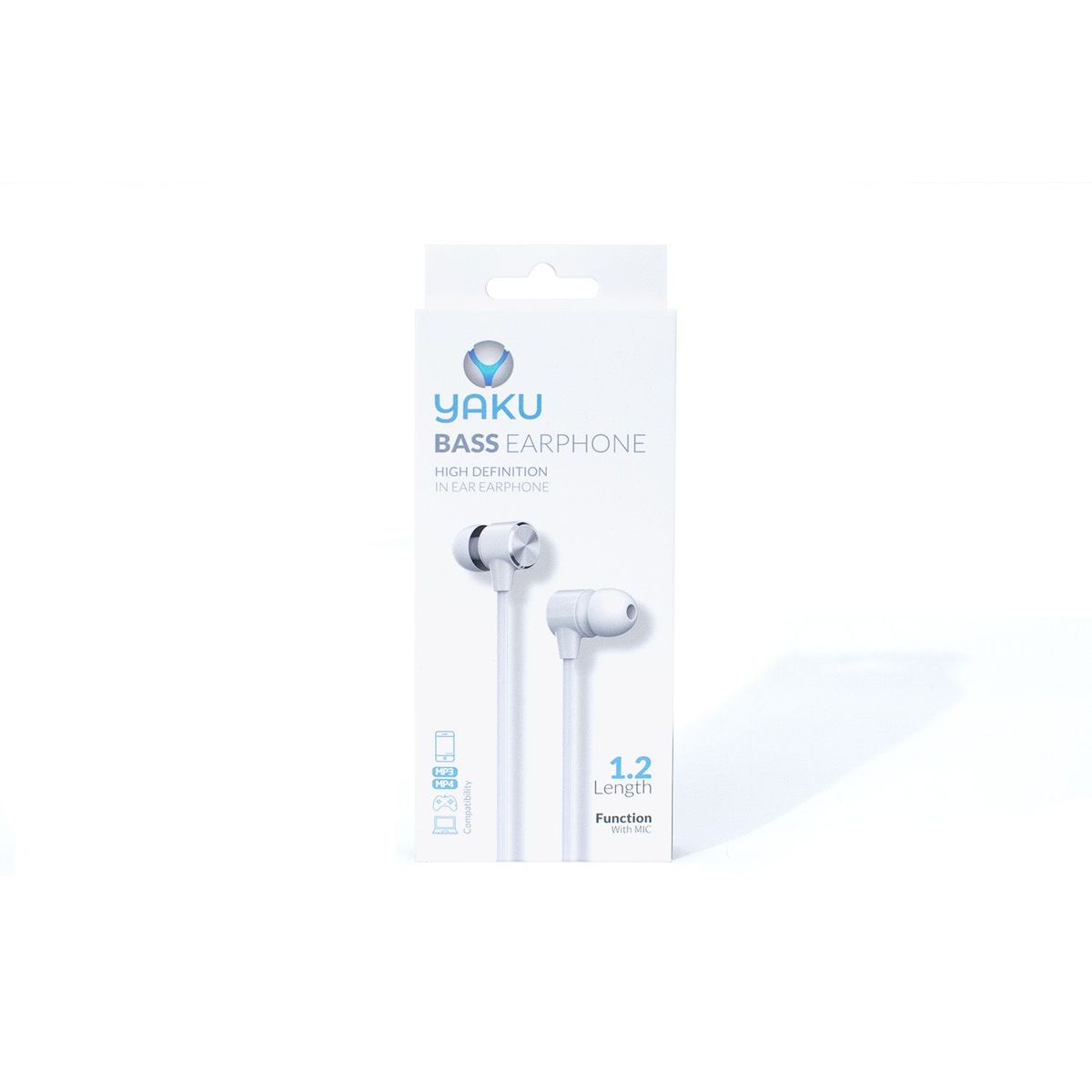 YAKUTECH - Audífonos Stereo con Cable Yaku BASS Blanco