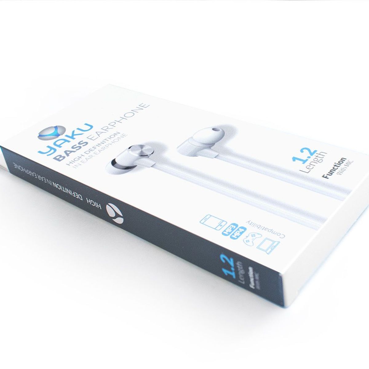 YAKUTECH - Audífonos Stereo con Cable Yaku BASS Blanco