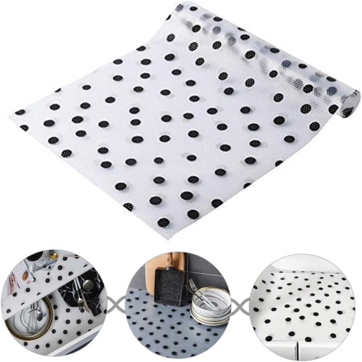 ELMEJORPRECIO - Protector de Cajones Gabinetes Alacena de Fácil Limpieza Lunares