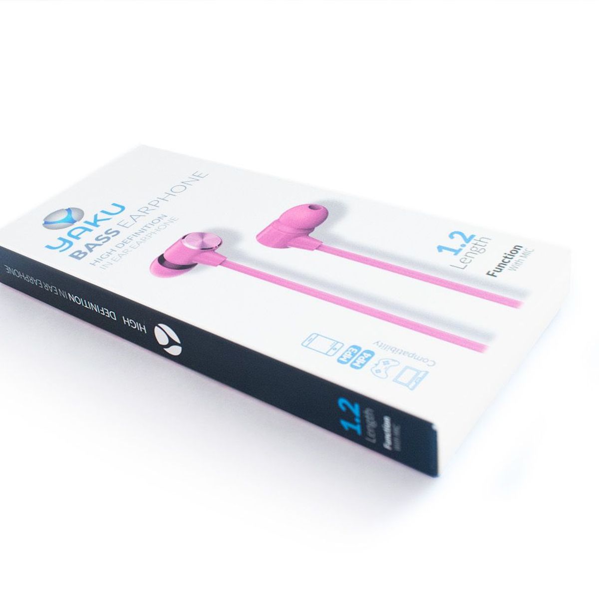 YAKUTECH - Audífonos Stereo con Cable Yaku BASS Rosado