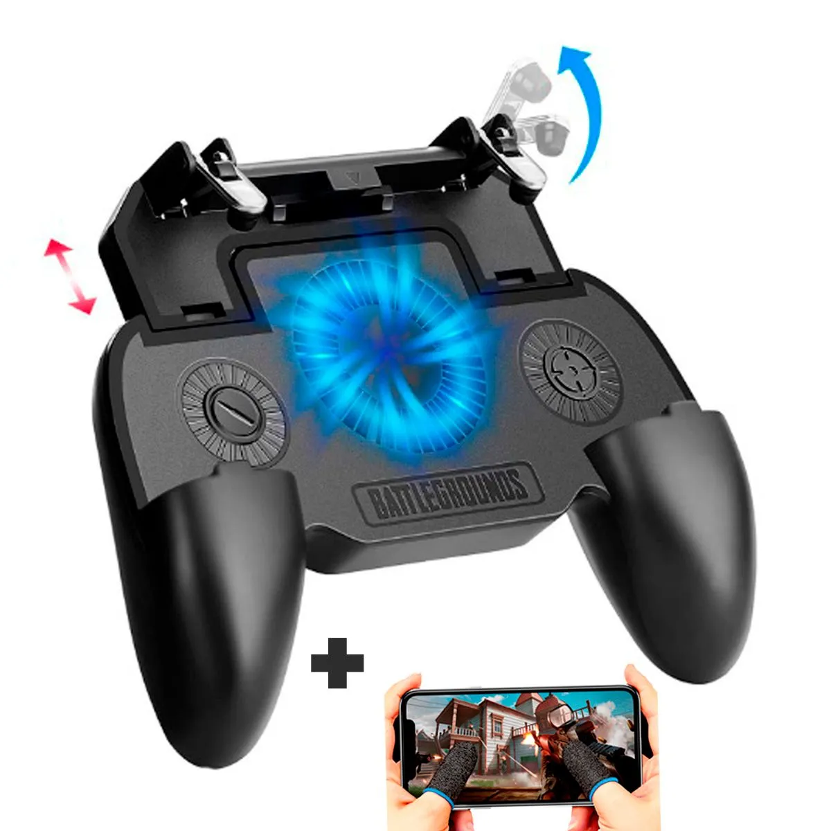 GENERICO - Gamepad Gatillero Gamer Cooler Free Fire Fornite Cod.