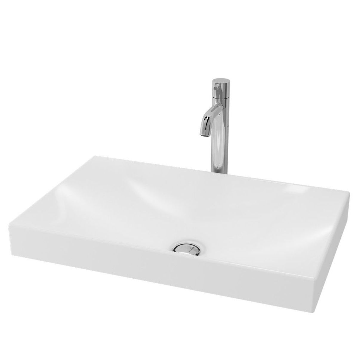 TOTO - Lavamanos de sobreponer modelo LW645JN cuadrado marca TOTO