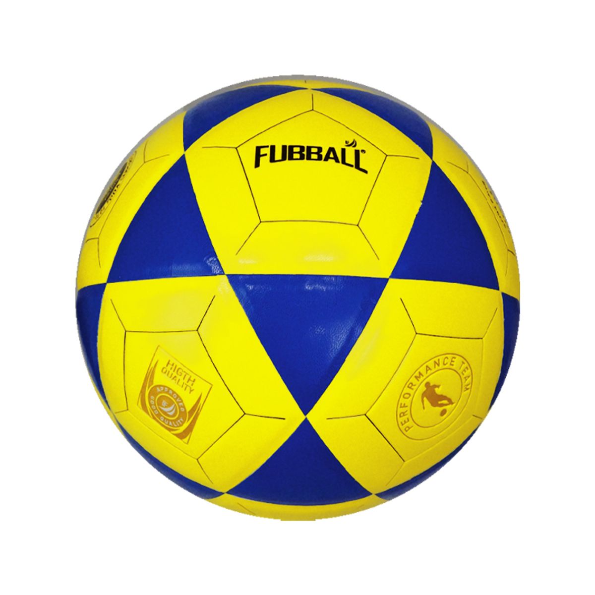 GENERICO - PELOTA DE FÚTBOL FUBBALL BF 5 AMARILLO-AZUL
