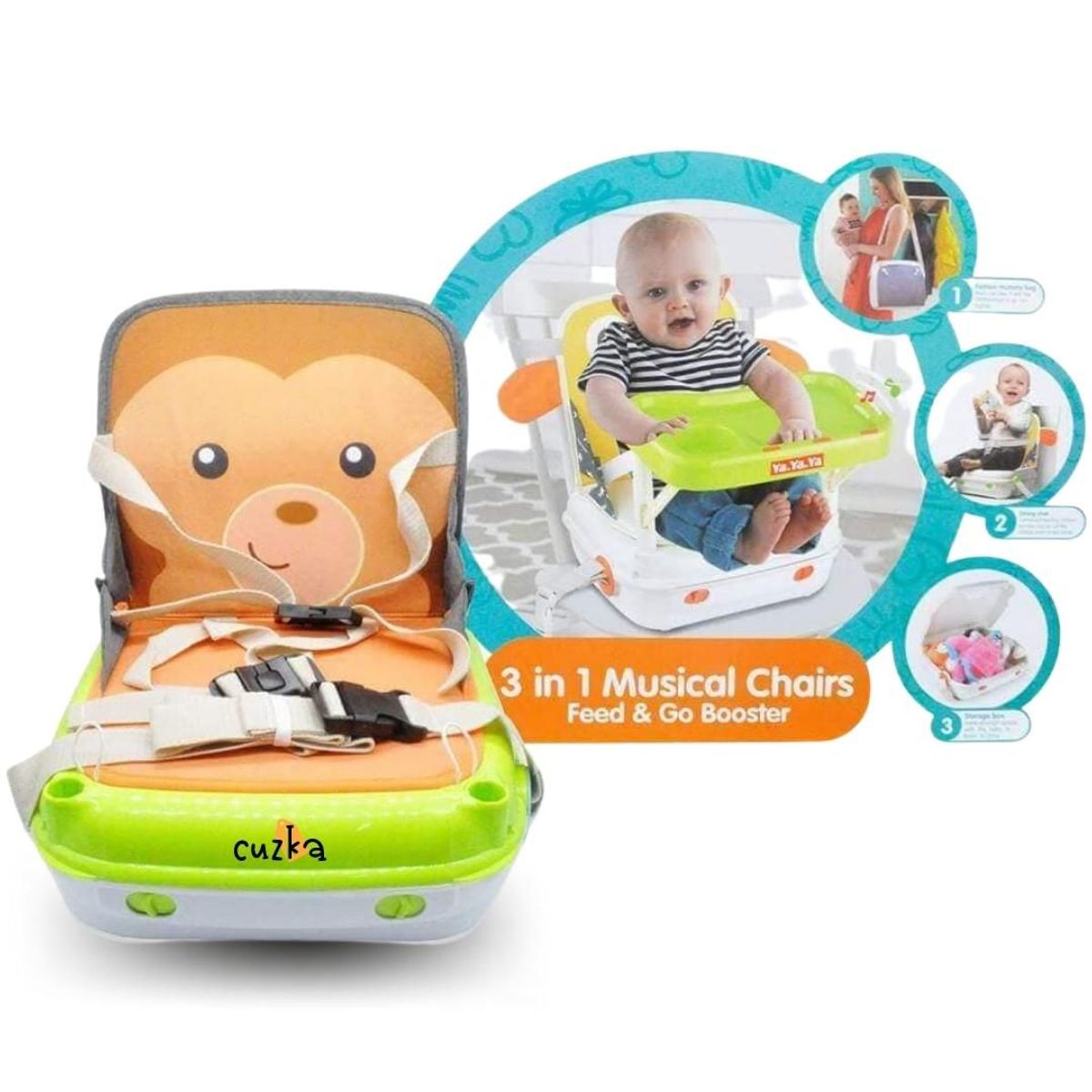 CUZKA - Silla Comedor Portátil »PORTA» MONKEY