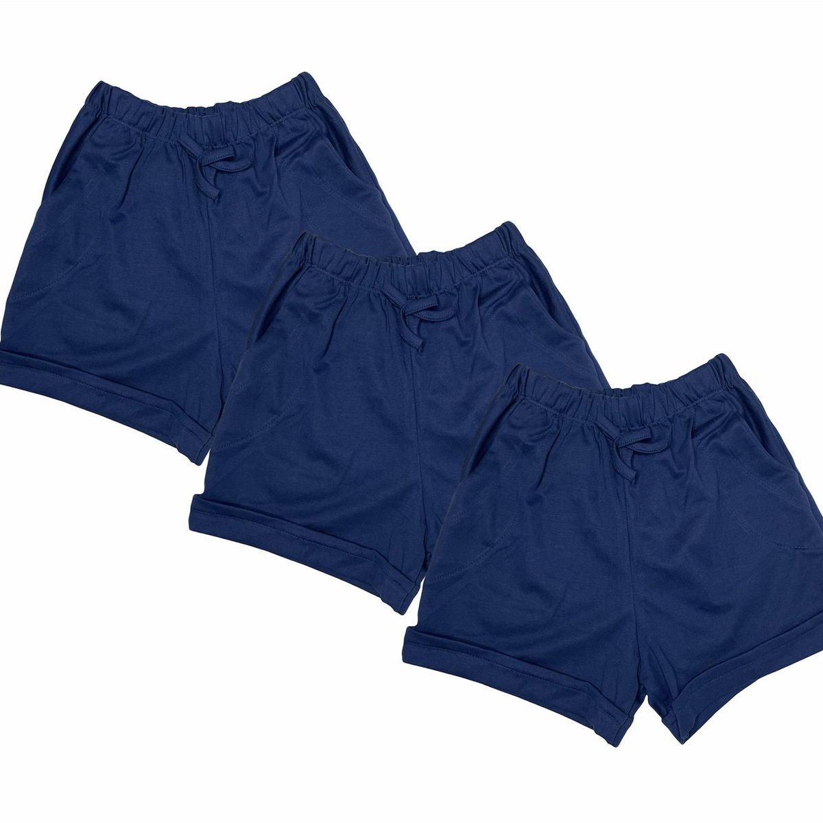 PEYITO - Short niña pack x3 -  Azul Marino