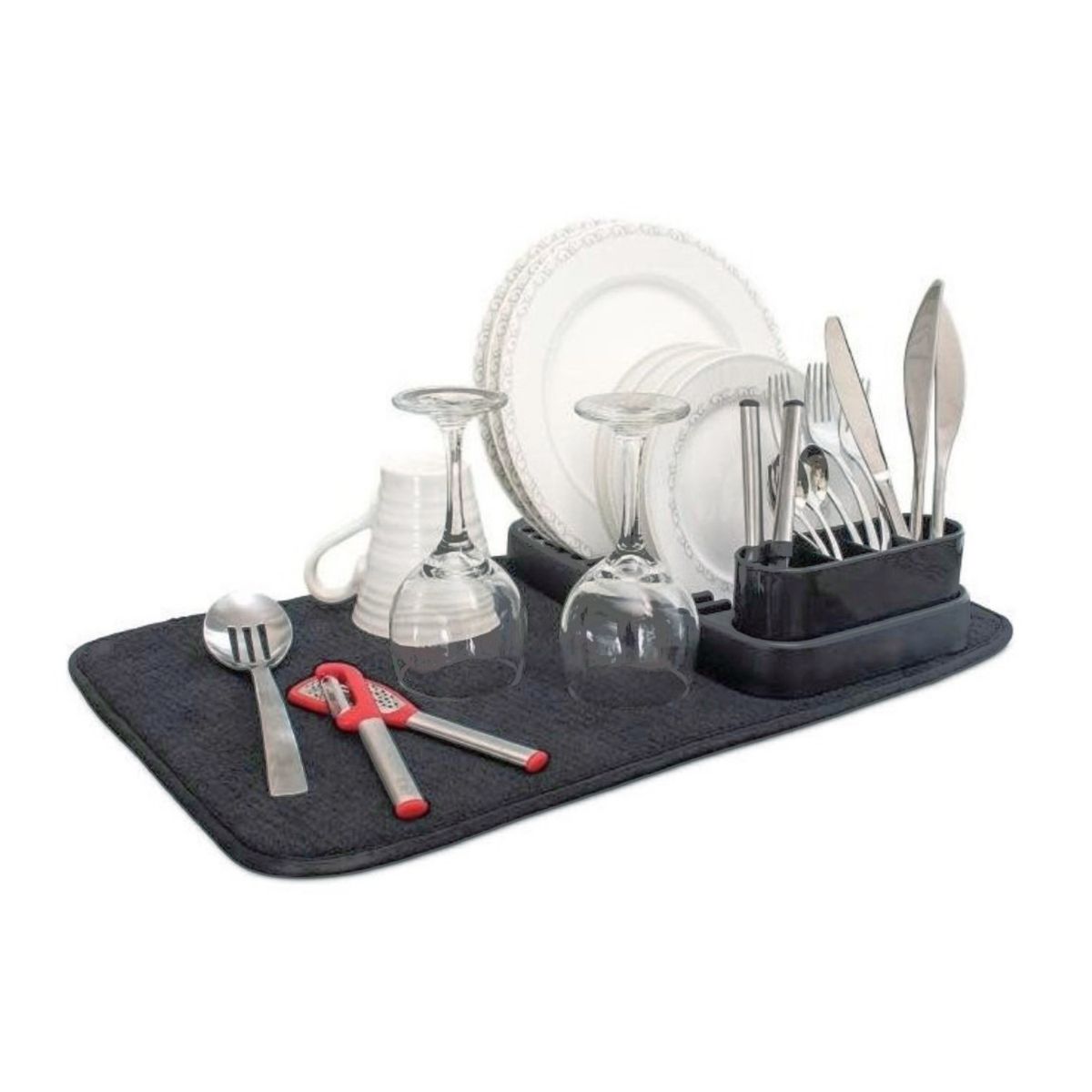 JOIE - Escurridor platos con tapete plegable Joie gris