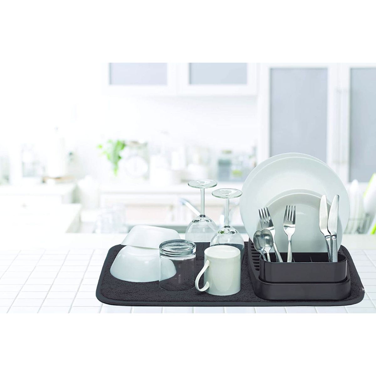 JOIE - Escurridor platos con tapete plegable Joie gris