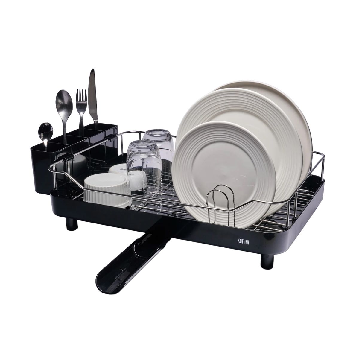 KOTIINI - Escurridor de platos Smart Plus Kotiini negro