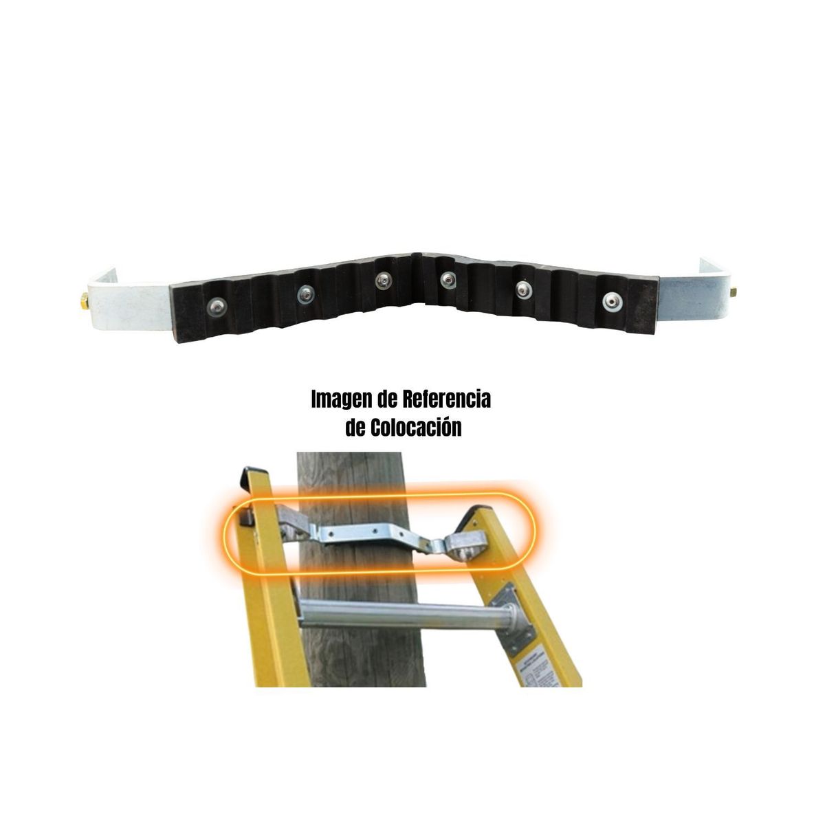 BRONCO AMERICAN - Apoyaposte para Escalera Telescopica de Fibra de Vidrio (x 1 Pza)