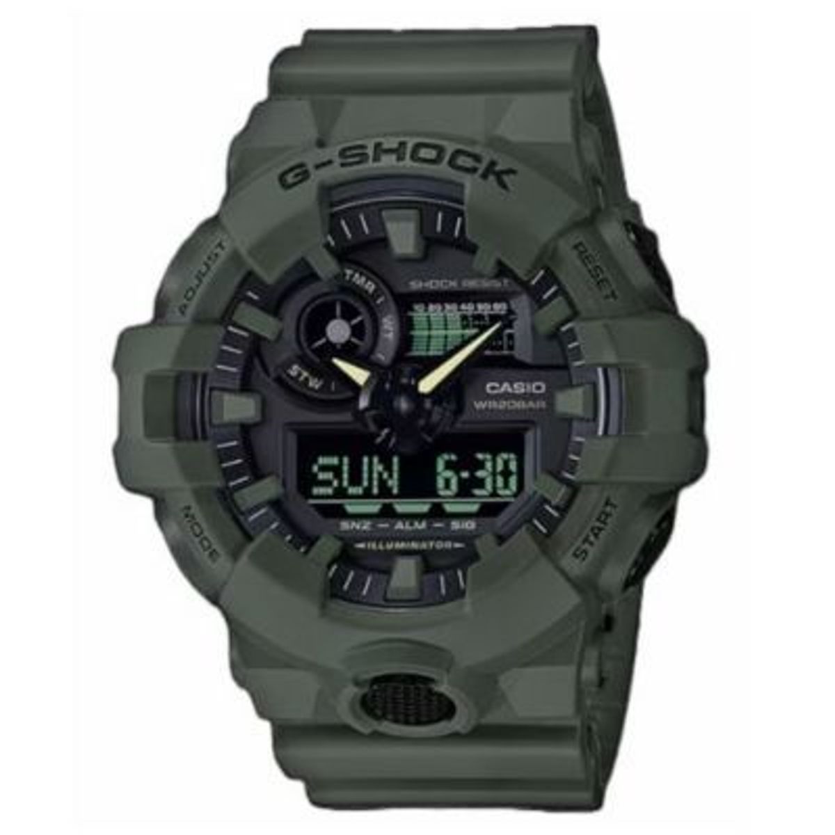 G-SHOCK - Reloj G-Shock Resina Verde GA700UC-3A