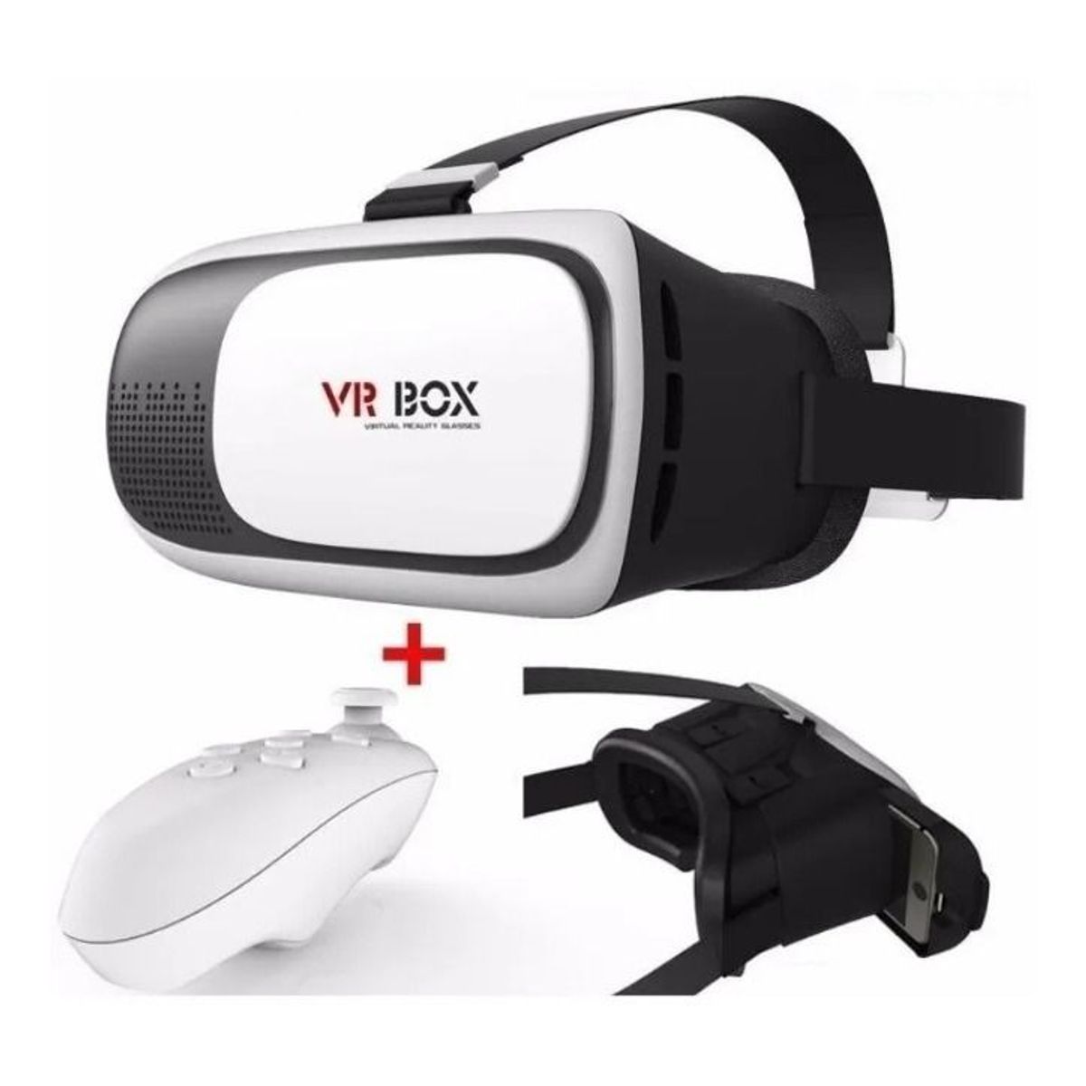 VR BOX - Lentes De Realidad Virtual Vr Box 360° Control Vr Bluetooth
