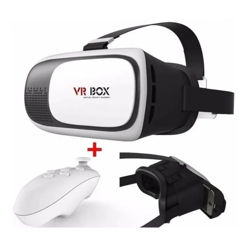 VR BOX - Lentes De Realidad Virtual Vr Box 360° Control Vr Bluetooth