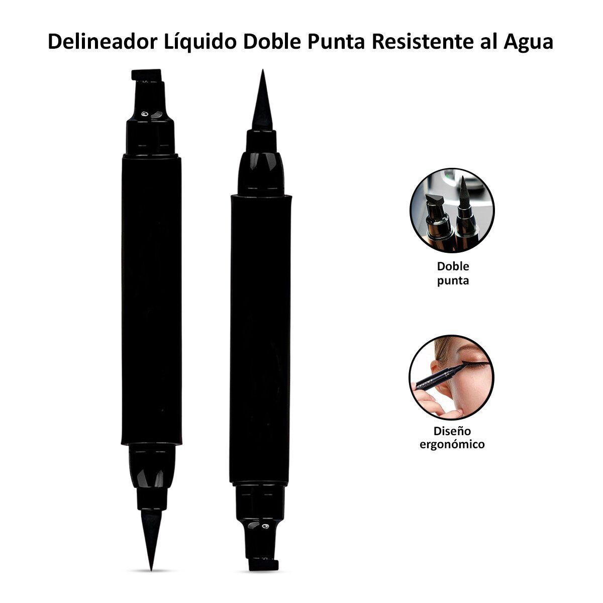 GENERICO - Delineador Líquido Doble Punta Waterproof