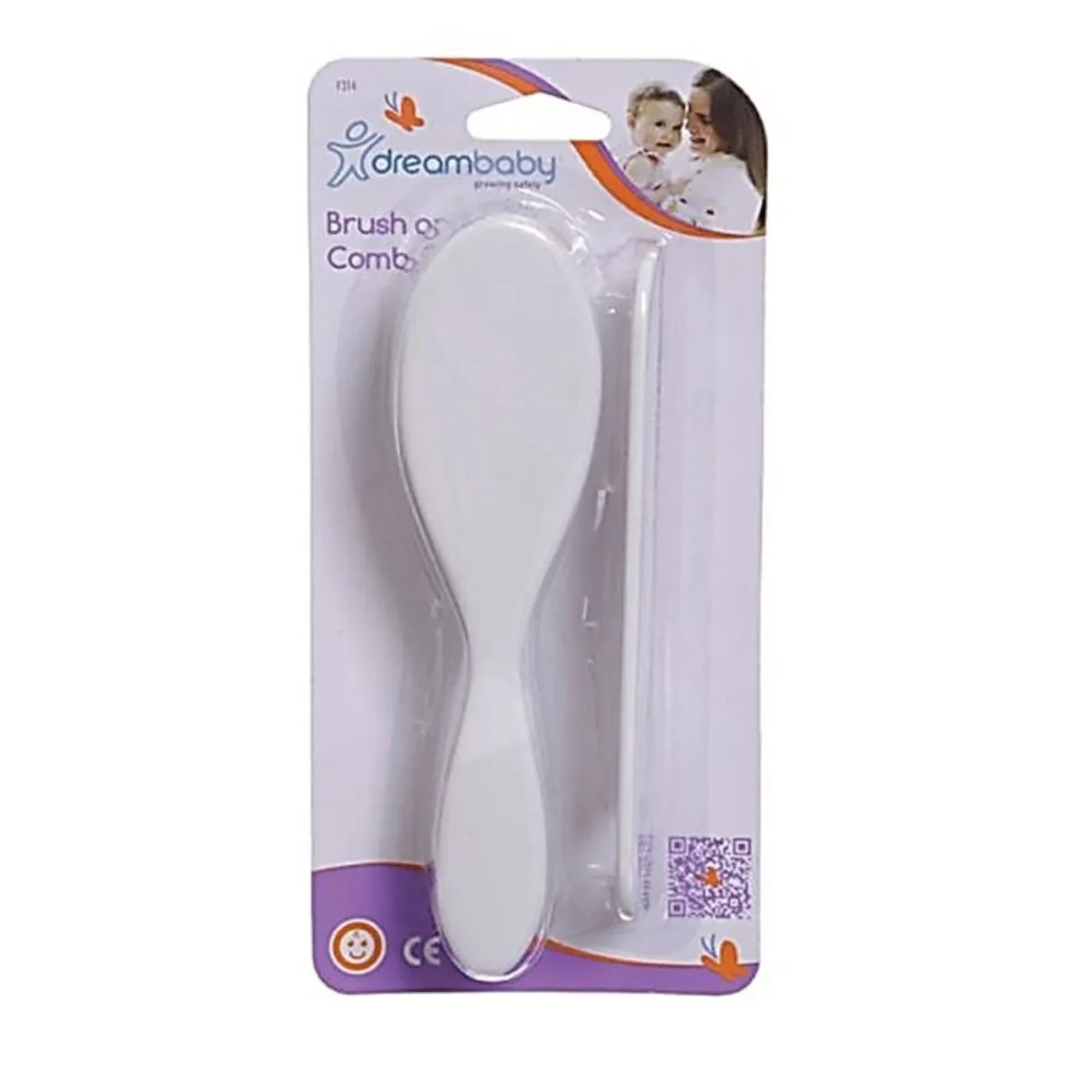 DREAM BABY - Set de Cepillo y Peine Para Bebe Blanco Dreambaby